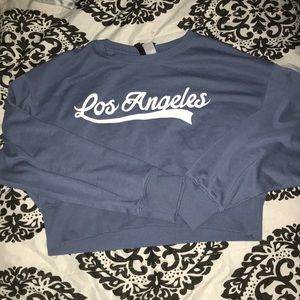 Los Angeles cropped long sleeved shirt